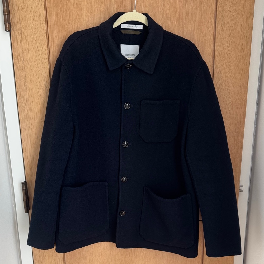 Todd Snyder Men's Navy Cashmere Jacket Made in Italy